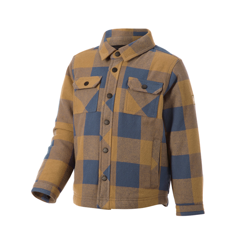 Shirts, Pullover & more: Allseason check shirt e.s.iconic, children's + almondbrown/oxidblue 4