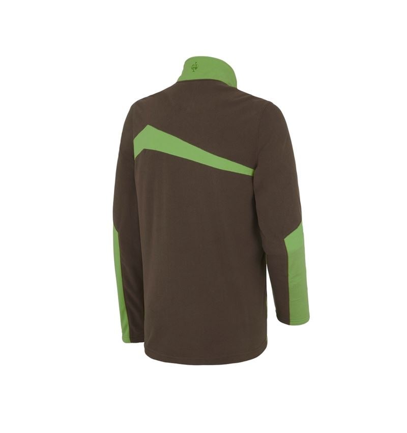 Shirts, Pullover & more: Fleece troyer e.s.motion 2020 + chestnut/seagreen 3