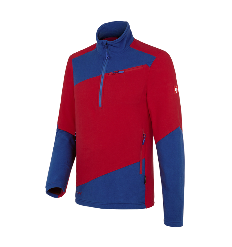 Shirts, Pullover & more: Fleece troyer e.s.motion 2020 + fiery red/royal 2