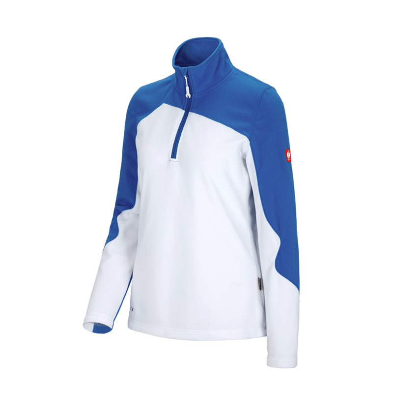 Shirts, Pullover & more: Fleece troyer e.s.motion 2020, ladies' + white/gentianblue 2