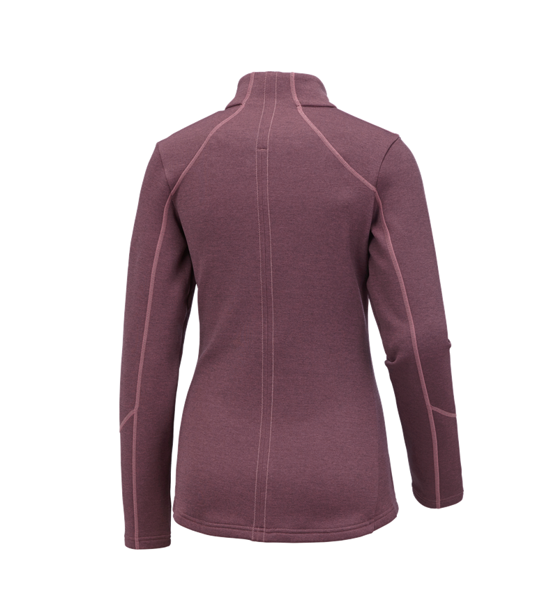 Shirts, Pullover & more: e.s. Functional sweat jacket melange, ladies' + antiquepink melange 1