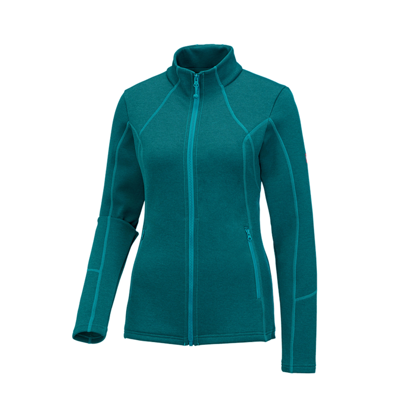 Shirts, Pullover & more: e.s. Functional sweat jacket melange, ladies' + ocean melange