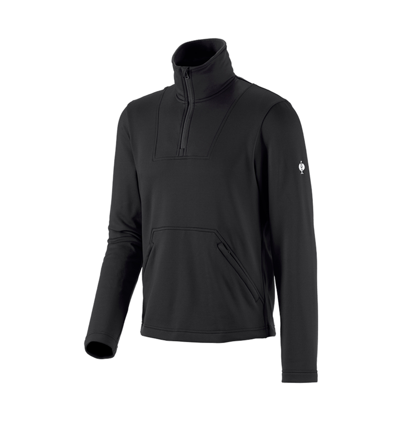 Shirts, Pullover & more: Functional-troyer thermo stretch e.s.concrete + black 2