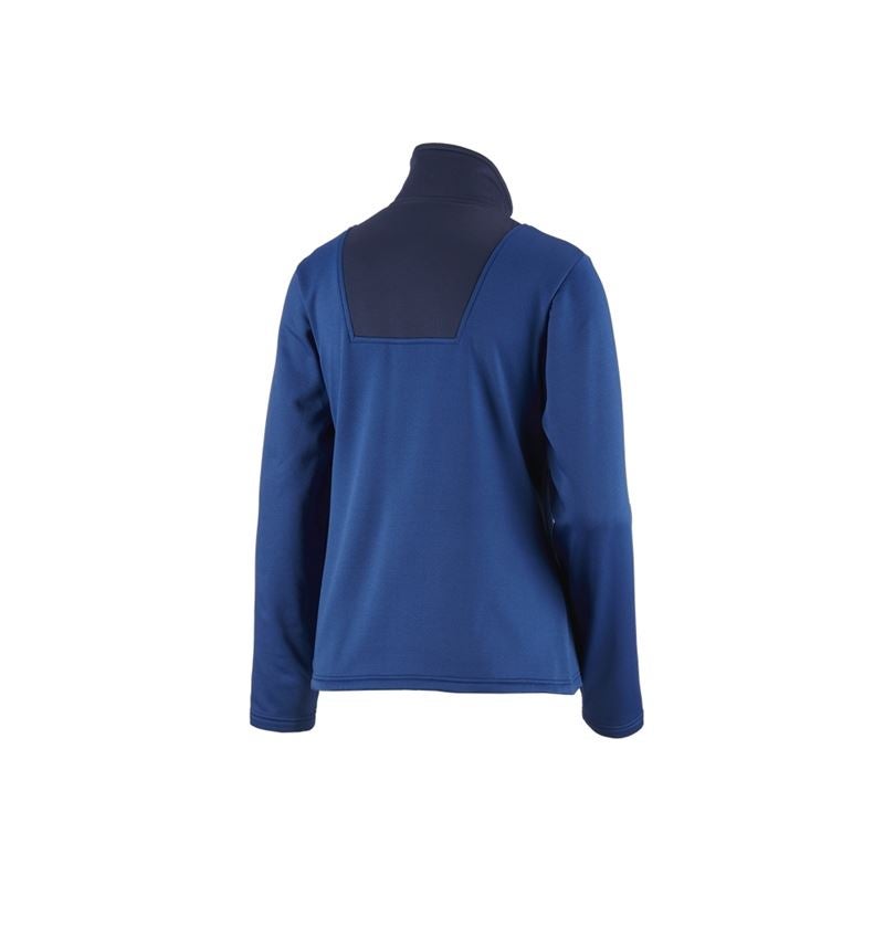 Shirts, Pullover & more: Funct.Troyer thermo stretch e.s.concrete, ladies' + alkaliblue/deepblue 4