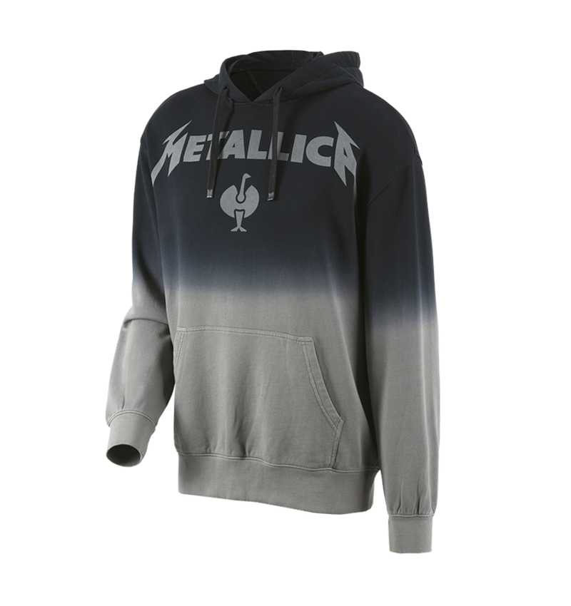 Collaborations: Metallica cotton hoodie, men + black/granite 3