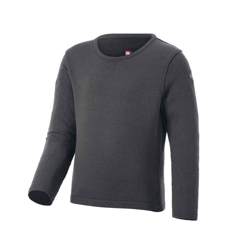 Shirts, Pullover & more: Knitted pullover e.s.iconic, children's + carbongrey 3