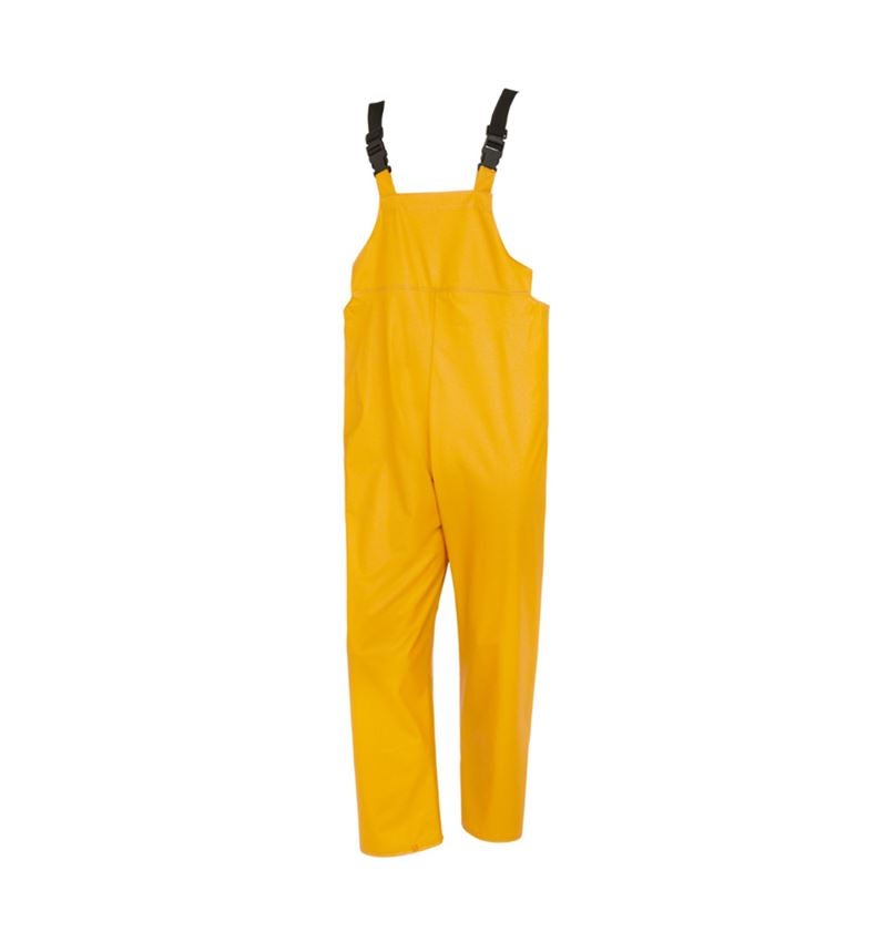 Work Trousers: Flexi-Stretch bib and brace + yellow