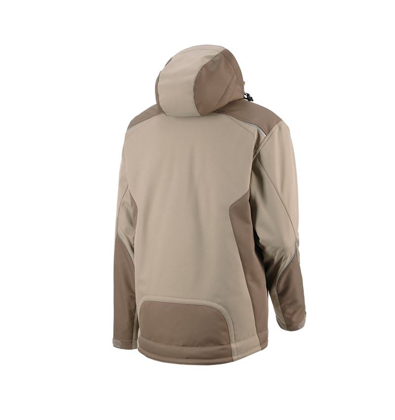 Plumbers / Installers: Softshell jacket e.s.motion + clay/peat 3
