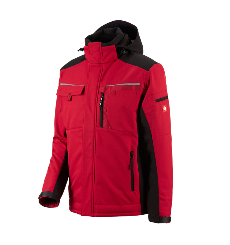 Joiners / Carpenters: Softshell jacket e.s.motion + red/black 2
