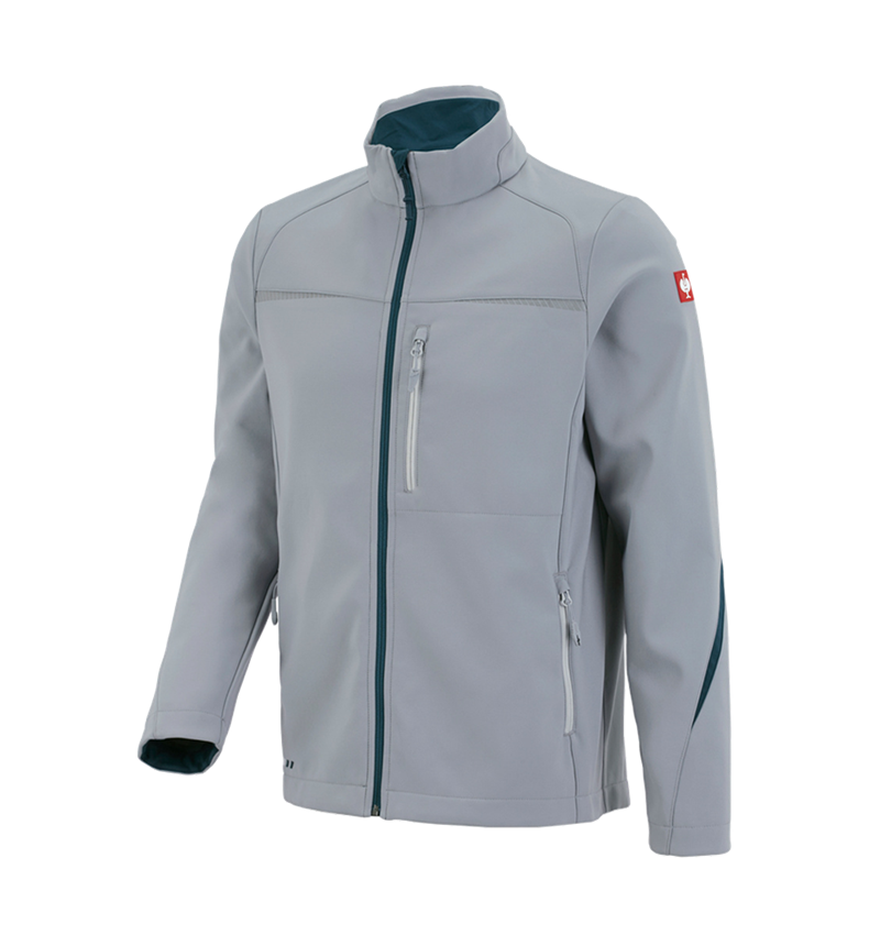 Work Jackets: Softshell jacket e.s.motion 2020 + platinum/seablue 2