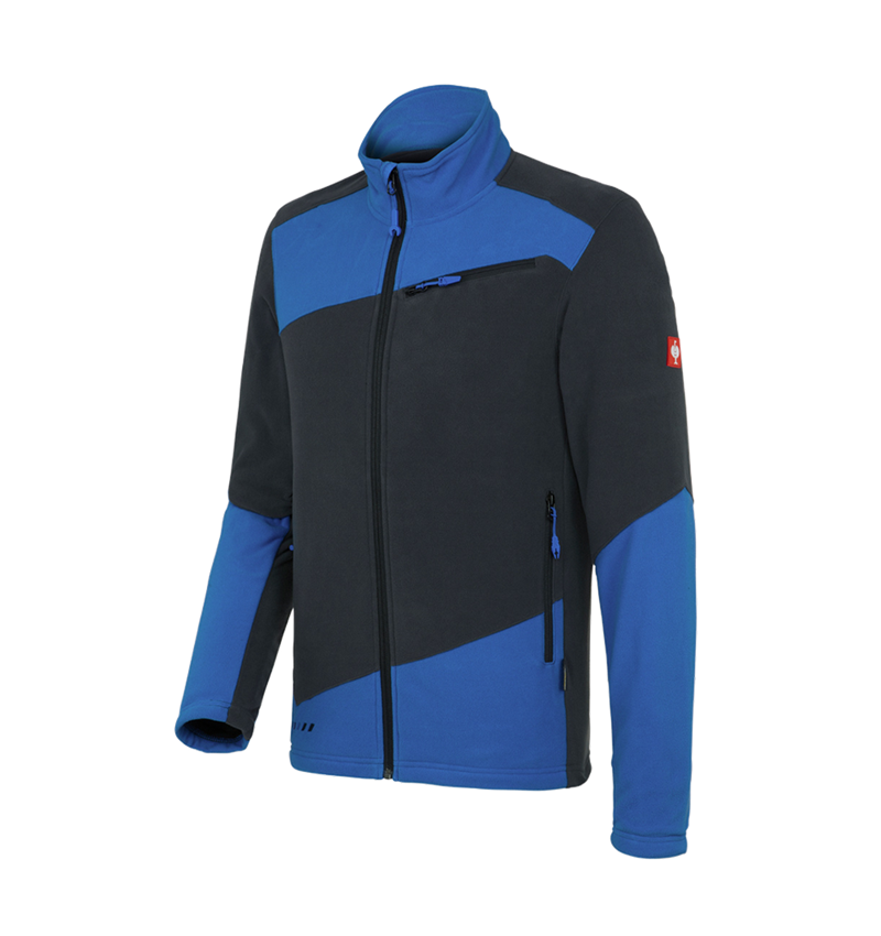 Work Jackets: Fleece jacket e.s.motion 2020 + graphite/gentianblue 1