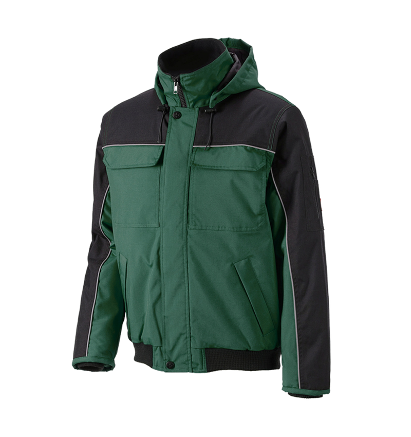 Work Jackets: Pilot jacket e.s.image  + green/black 5