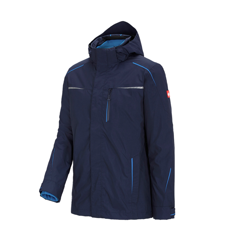 Gardening / Forestry / Farming: 3 in 1 functional jacket e.s.motion 2020, men's + navy/atoll 2