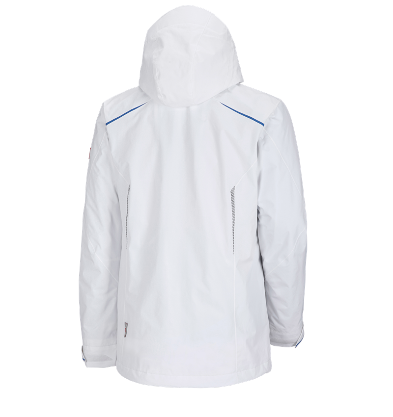 Work Jackets: 3 in 1 functional jacket e.s.motion 2020, men's + white/gentianblue 3