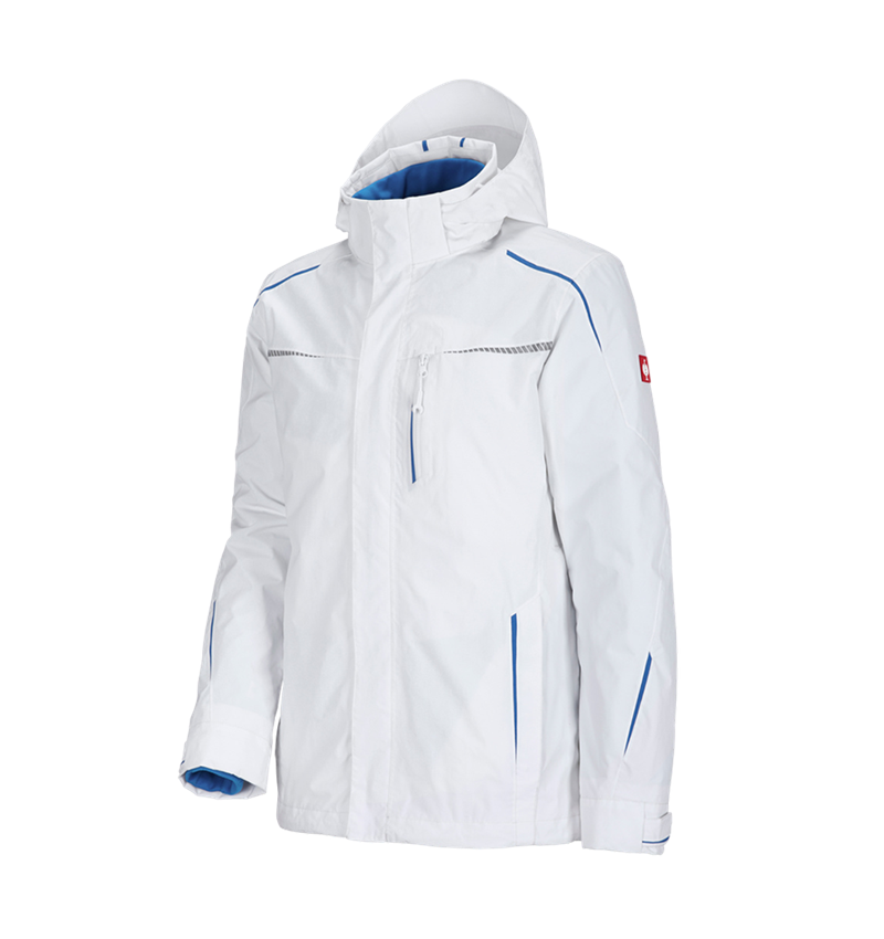 Plumbers / Installers: 3 in 1 functional jacket e.s.motion 2020, men's + white/gentianblue 2