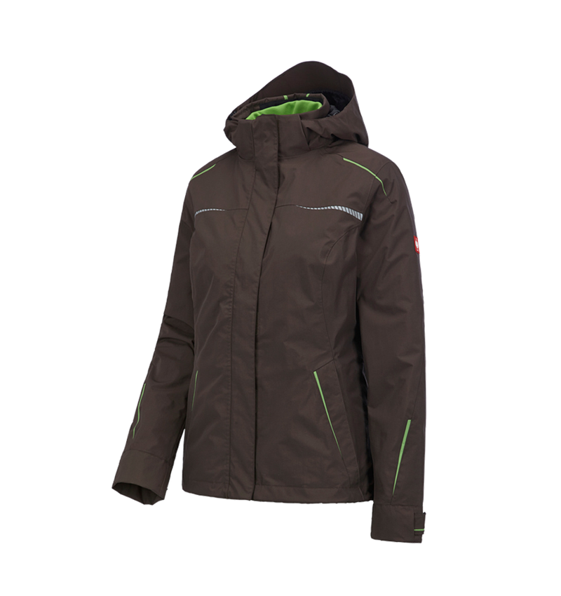 Cold: 3 in 1 functional jacket e.s.motion 2020, ladies' + chestnut/seagreen 2