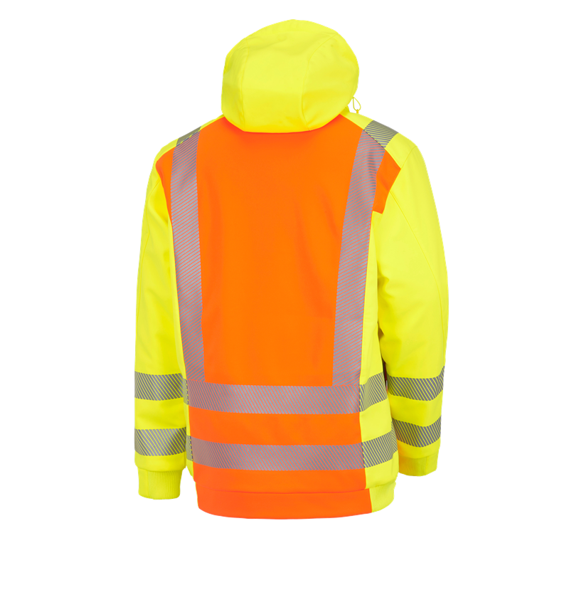 Cold: High-vis winter softshell jacket e.s.motion 2020 + high-vis orange/high-vis yellow 3