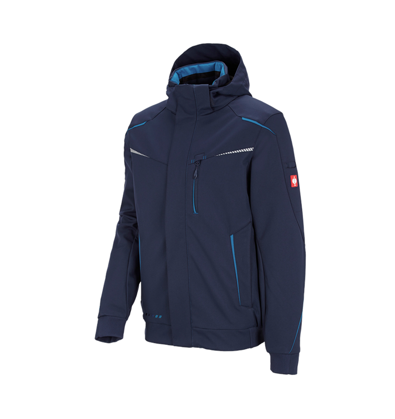 Plumbers / Installers: Winter softshell jacket e.s.motion 2020, men's + navy/atoll 2
