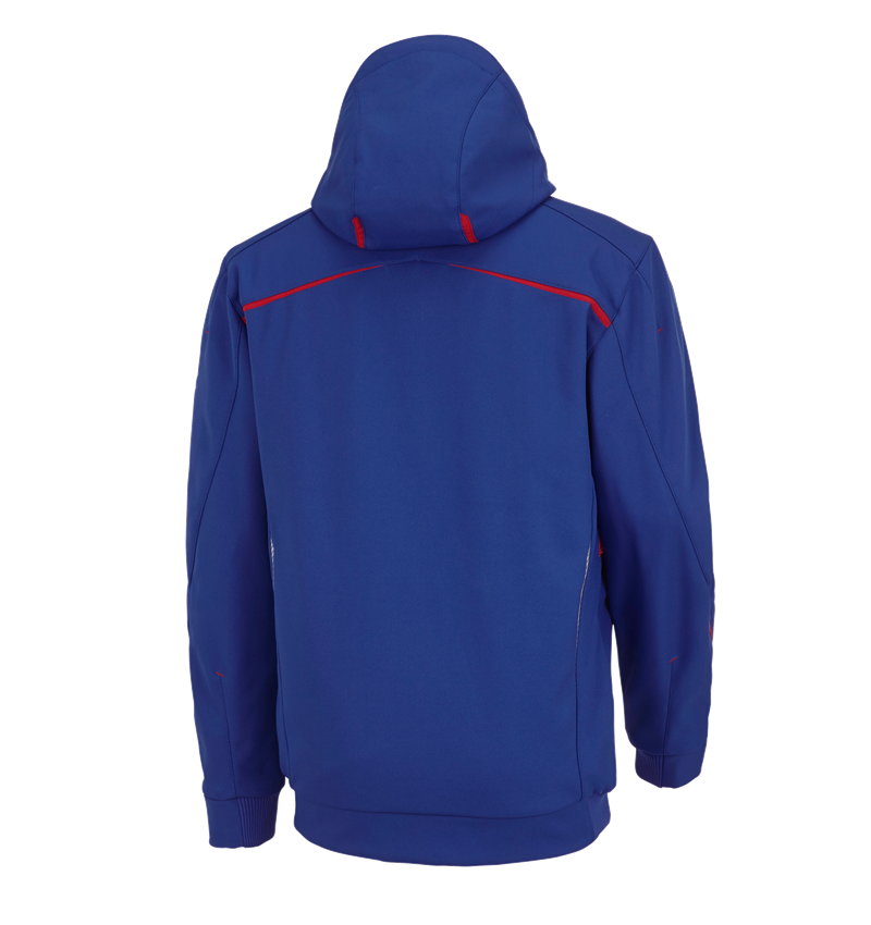 Plumbers / Installers: Winter softshell jacket e.s.motion 2020, men's + royal/fiery red 3