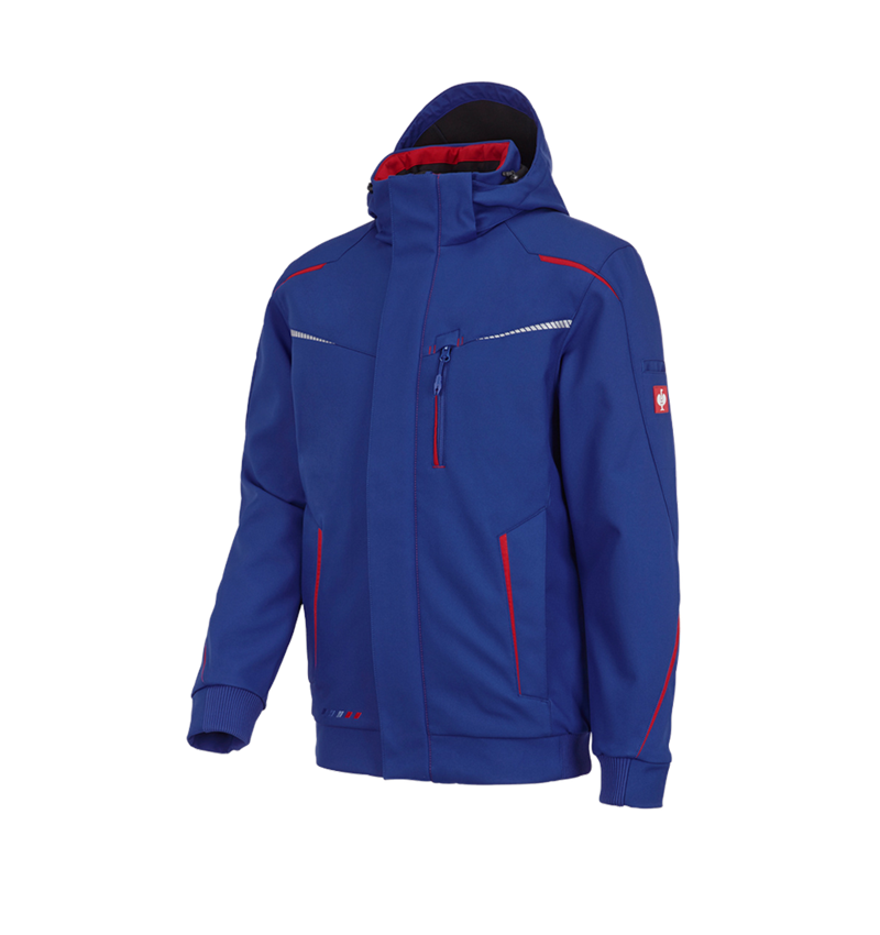 Plumbers / Installers: Winter softshell jacket e.s.motion 2020, men's + royal/fiery red 2