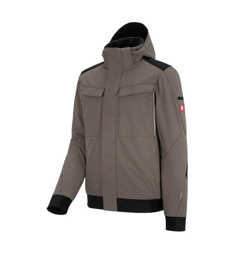 Work Jackets: Winter functional jacket e.s.dynashield + stone/black 2
