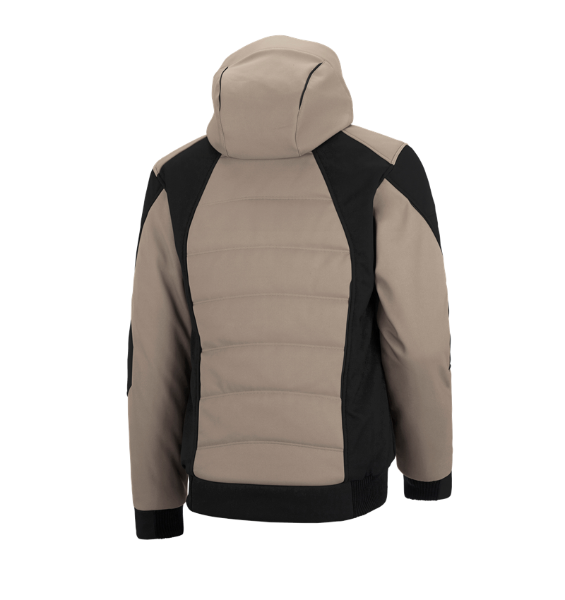 Work Jackets: Winter softshell jacket e.s.vision + clay/black 3