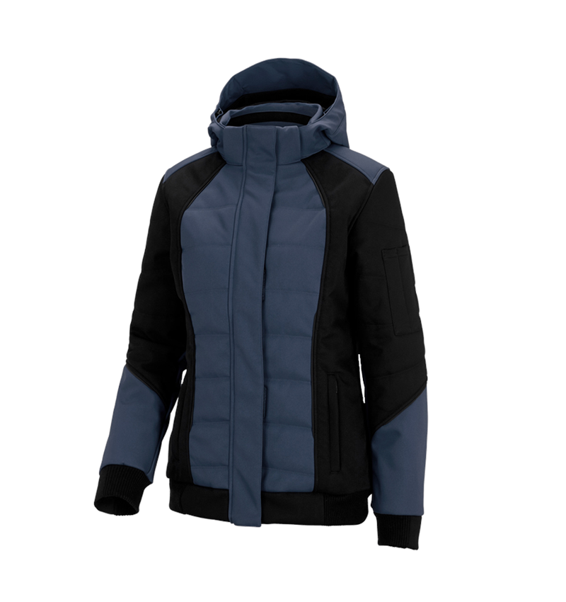 Plumbers / Installers: Winter softshell jacket e.s.vision, ladies' + pacific/black 2
