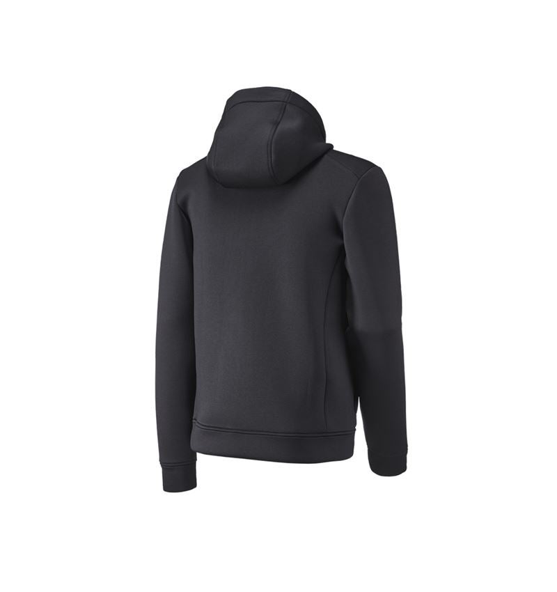 Cold: Hooded jacket climafoam e.s.dynashield + black melange 3