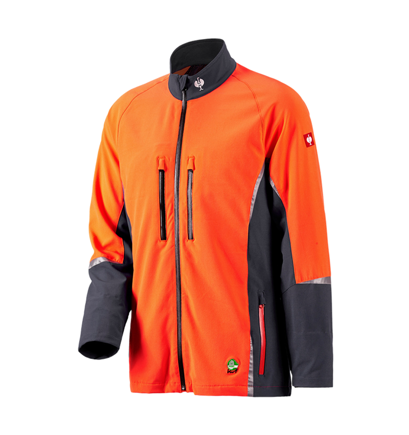 Work Jackets: e.s. Forestry jacket, KWF + grey/high-vis orange 2