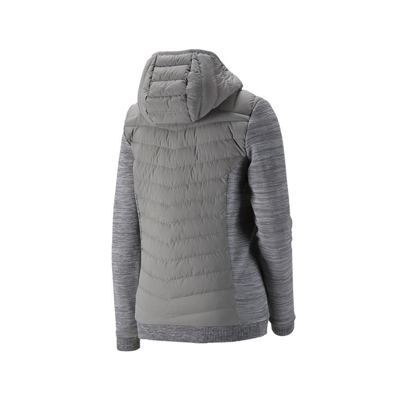 Topics: Hybrid hooded knitted jacket e.s.motion ten,ladies + granite melange 2