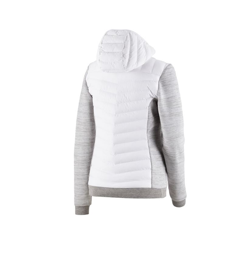 Topics: Hybrid hooded knitted jacket e.s.motion ten,ladies + white melange 4