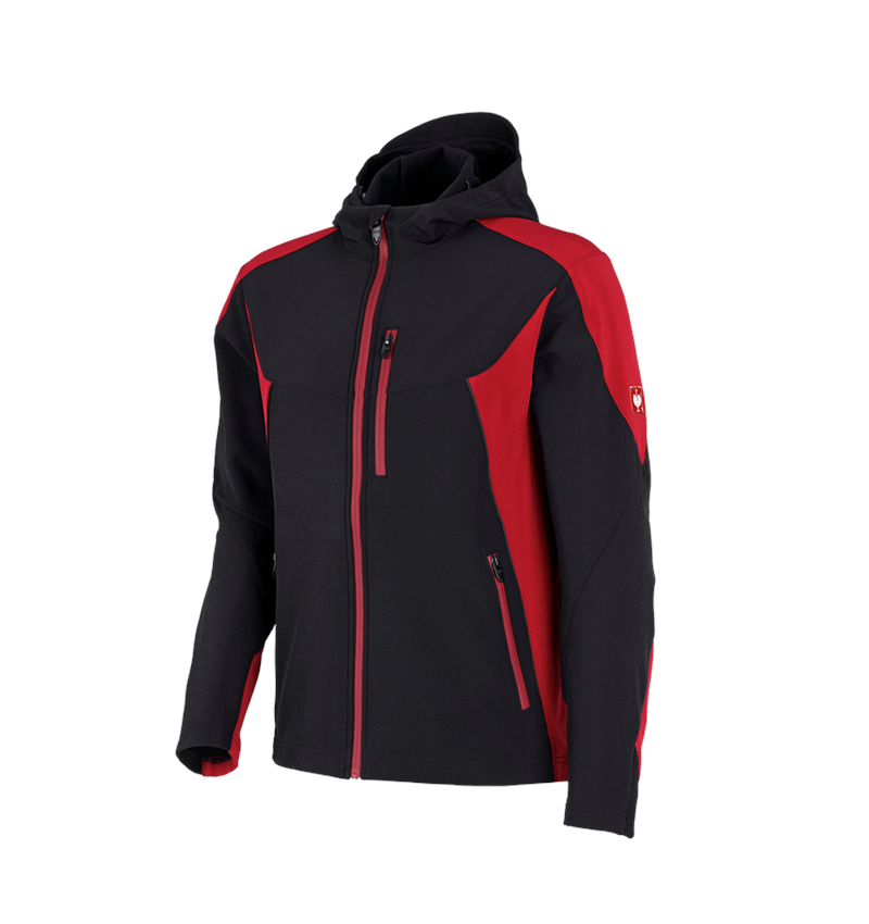 Work Jackets: Softshell jacket e.s.vision + black/red 2