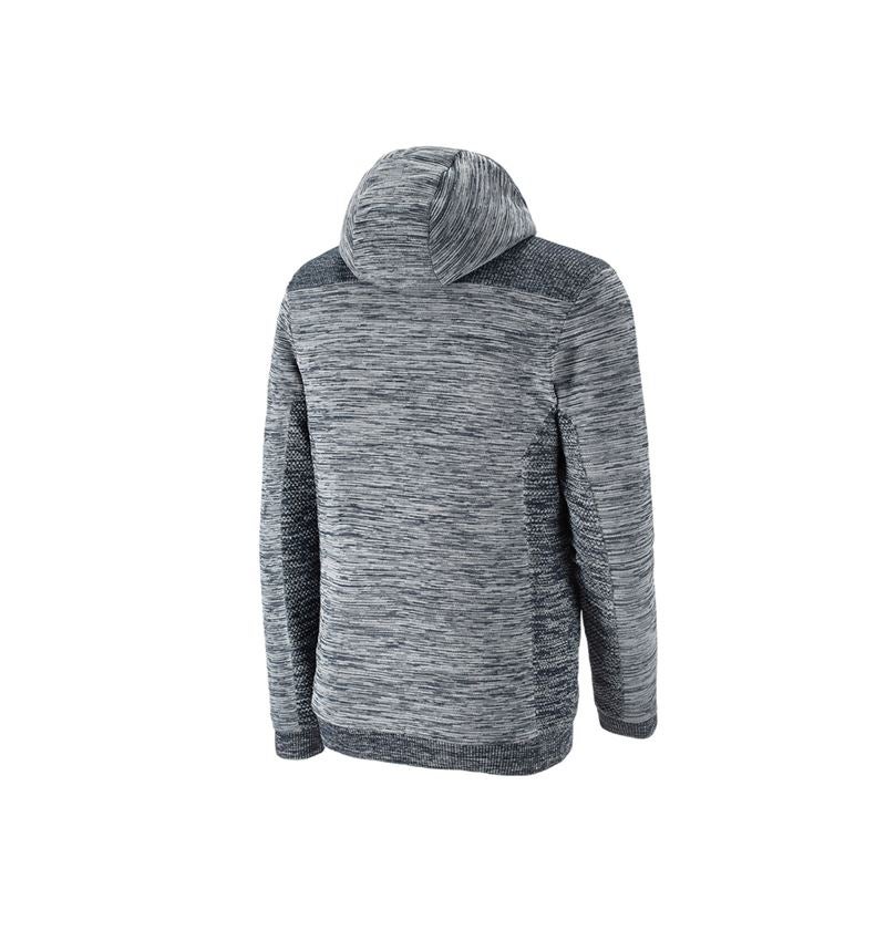 Joiners / Carpenters: Windbreaker hooded knitted jacket e.s.motion ten + slateblue melange 3
