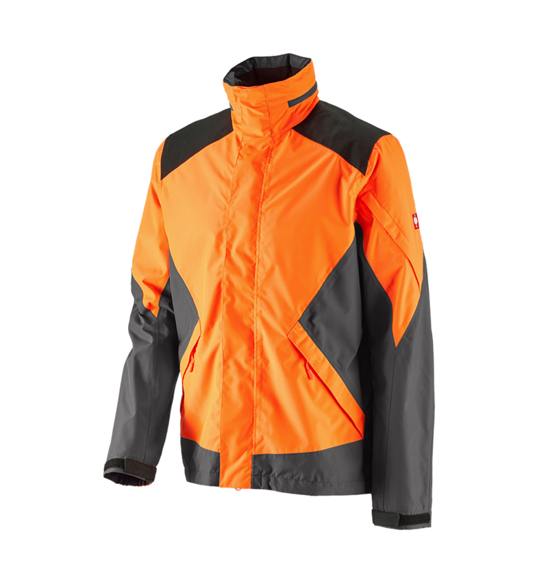 Work Jackets: e.s. Forestry rain jacket + high-vis orange/carbon grey 2