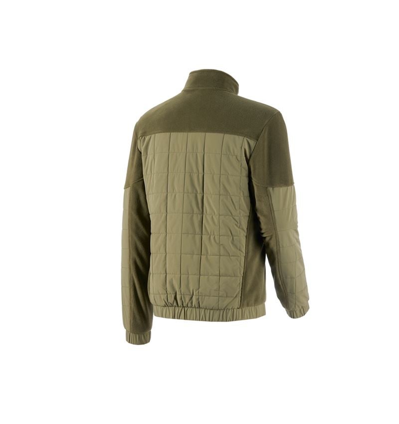 Topics: Hybrid fleece jacket e.s.concrete + mudgreen/stipagreen 3