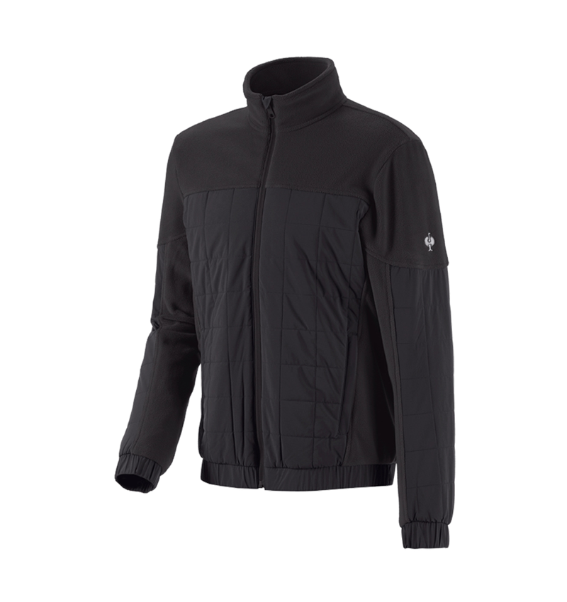 Work Jackets: Hybrid fleece jacket e.s.concrete + black 2