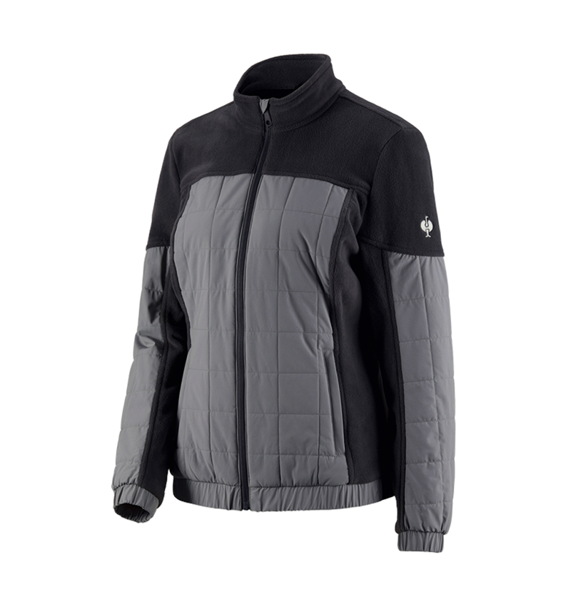 Topics: Hybrid fleece jacket e.s.concrete, ladies' + black/basaltgrey 2