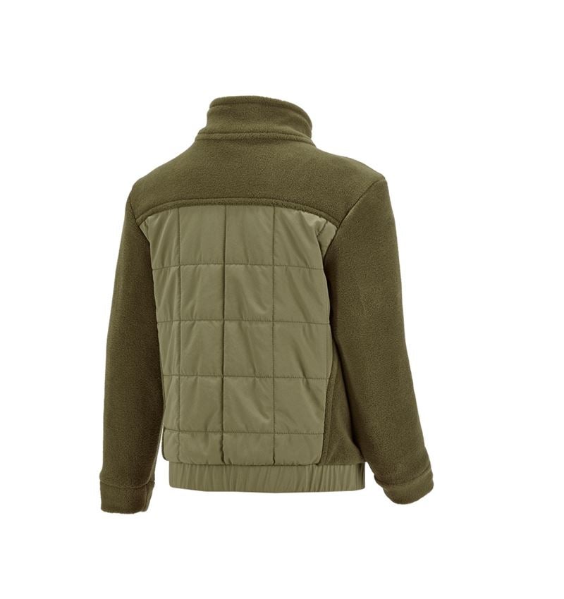 Topics: Hybrid fleece jacket e.s.concrete, children's + mudgreen/stipagreen 3
