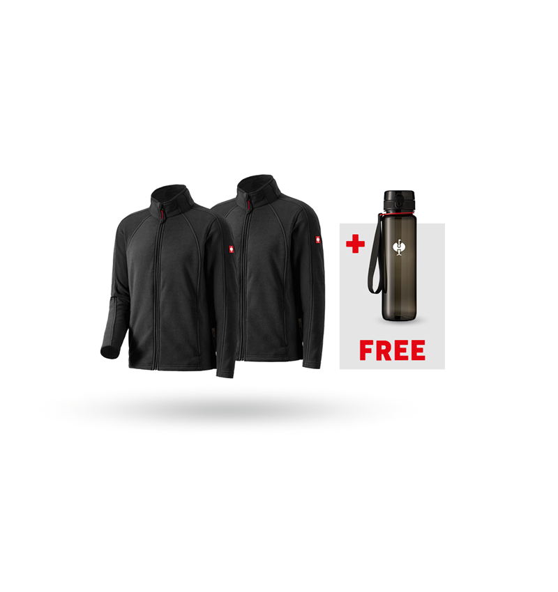 Christmas-Combo-Sets: SET: 2x Microfleece jacket dryplexx micro + black