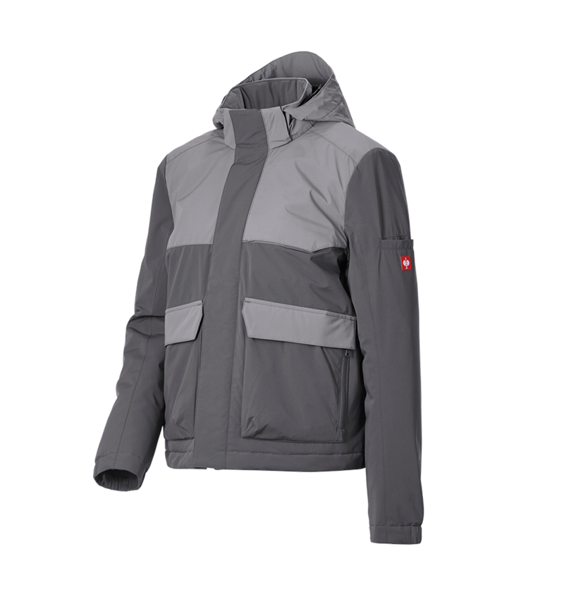 Work Jackets: Winter jacket e.s.trail pure, ladies' + carbongrey/basaltgrey 4