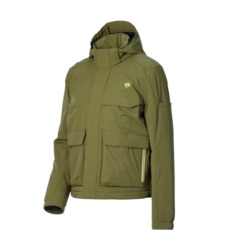 Work Jackets: Winter jacket e.s.trail, ladies' + junipergreen/limegreen 7