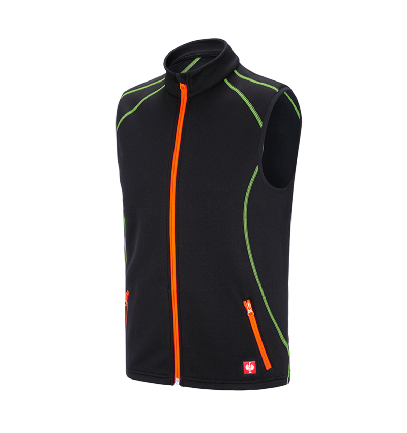 Gardening / Forestry / Farming: Function bodywarmer thermo stretch e.s.motion 2020 + black/high-vis yellow/high-vis orange 2