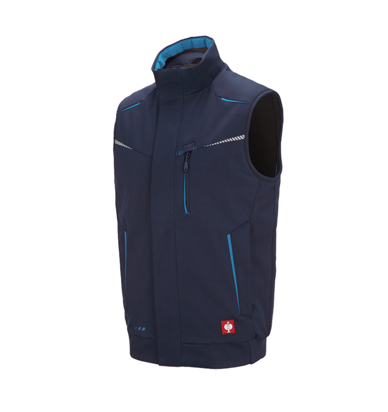 Joiners / Carpenters: Winter softshell bodywarmer e.s.motion 2020 + navy/atoll 2