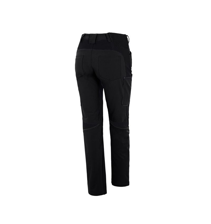 Work Trousers: Cargo trousers e.s.vision stretch, ladies' + black 3