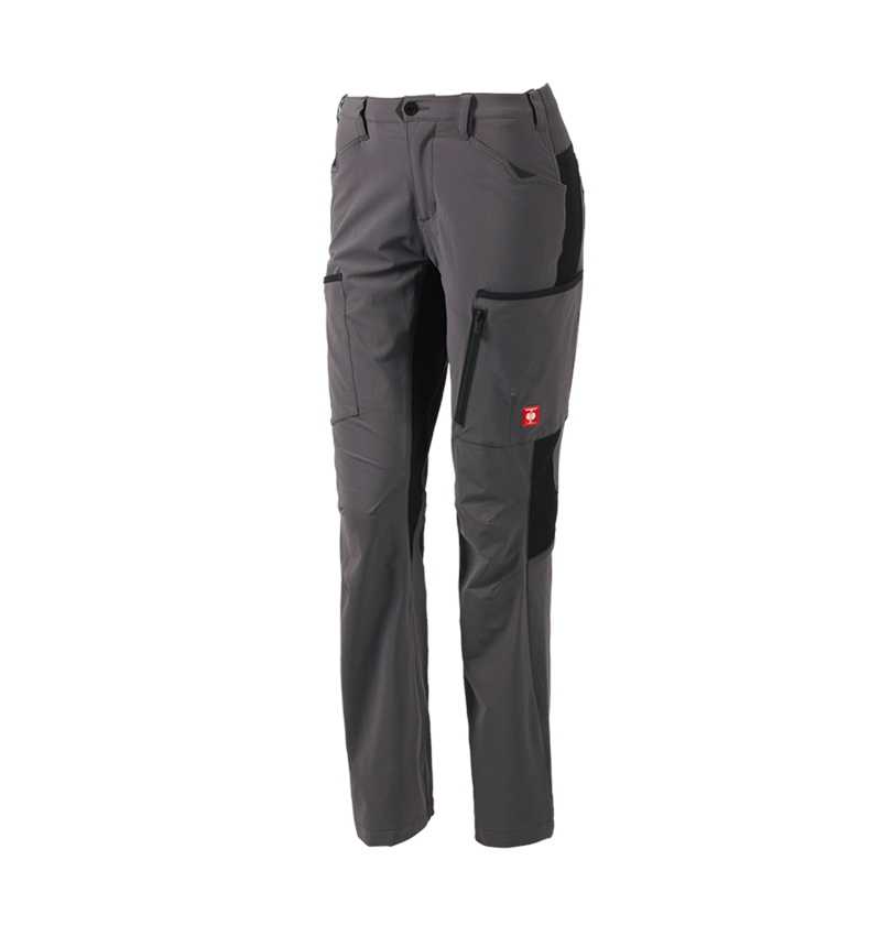 Work Trousers: Cargo trousers e.s.vision stretch, ladies' + anthracite 2