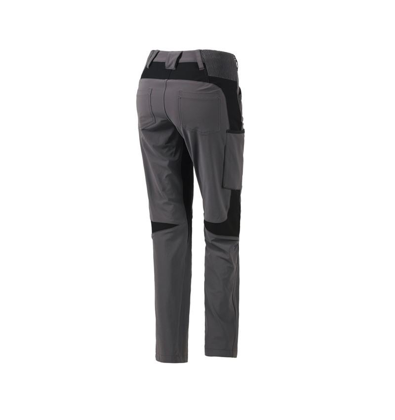 Work Trousers: Cargo trousers e.s.vision stretch, ladies' + anthracite 3