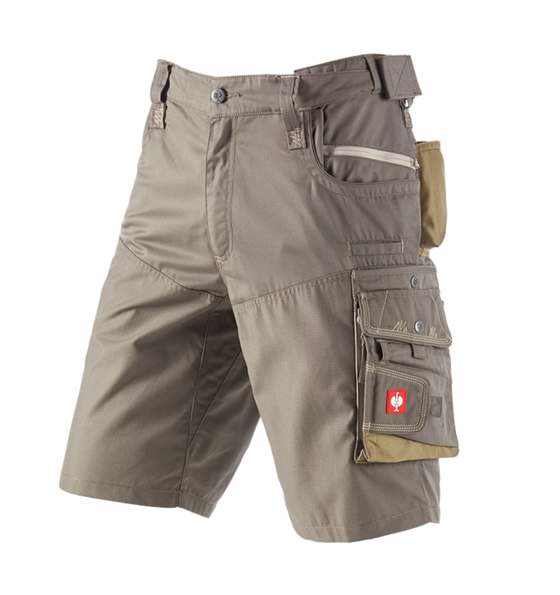 Work Trousers: Shorts e.s.motion Summer + stone/khaki/sand 4