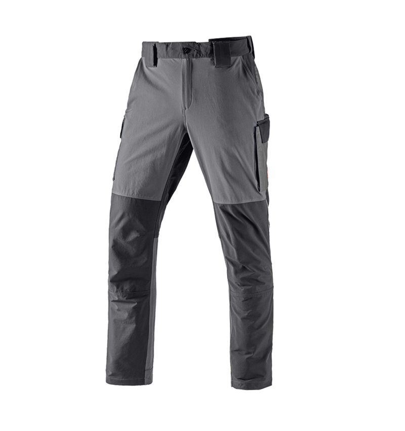 Plumbers / Installers: Functional cargo trousers e.s.dynashield + cement/graphite 2