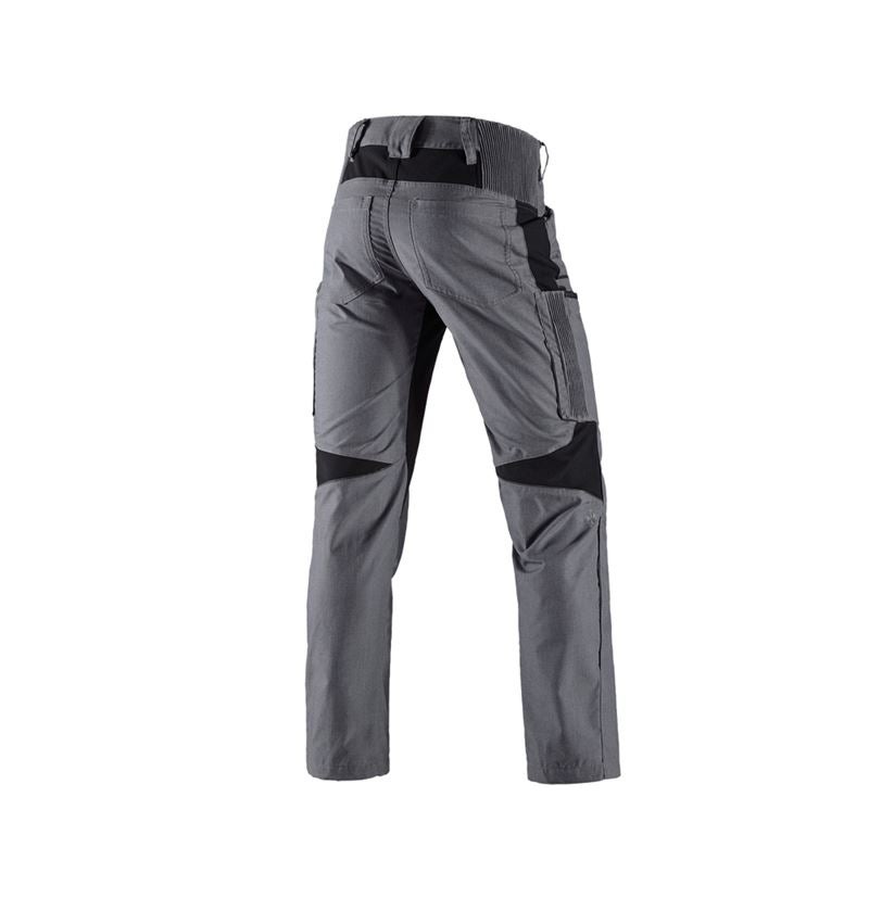 Work Trousers: Cargo trousers e.s.vision + cement melange/black 3