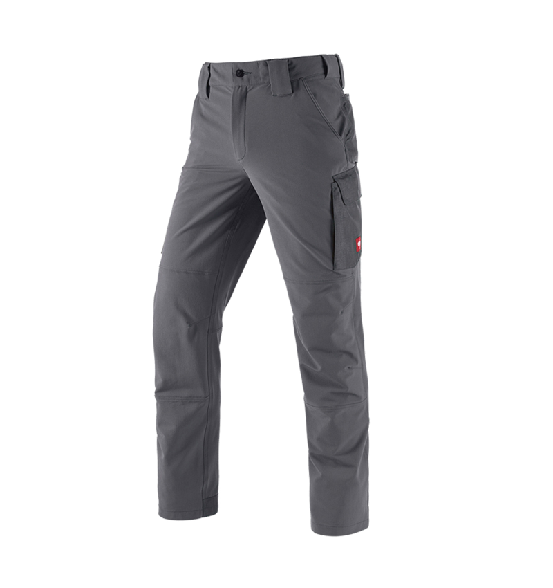 Work Trousers: Functional cargo trousers e.s.dynashield solid + anthracite 2